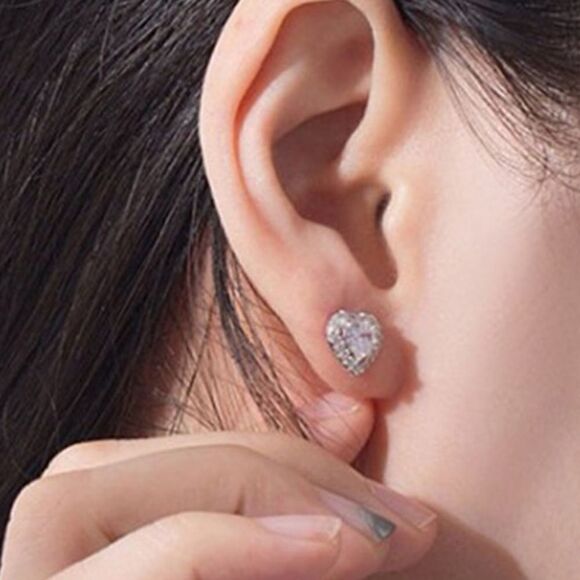 The My Heart Is Full stud earrings in 925 - Picture 5 of 11